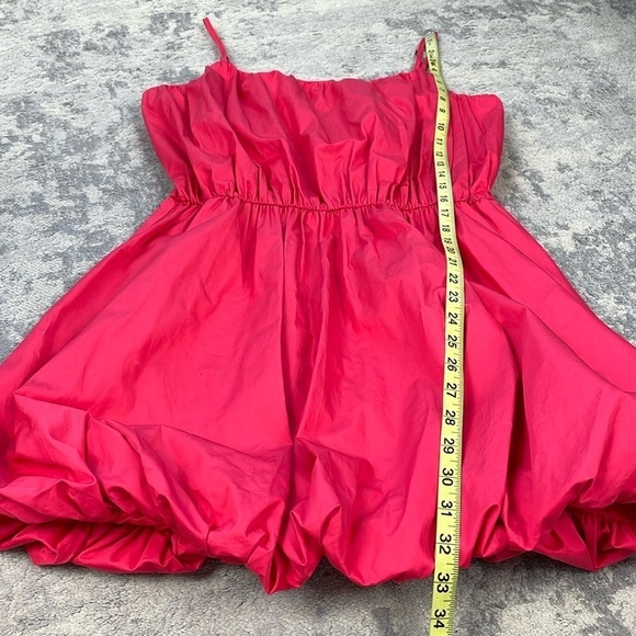 NWT Jason Wu Hibiscus Pink Iris Poplin Bubble Mini Dress Sz 10 - Picture 10 of 16